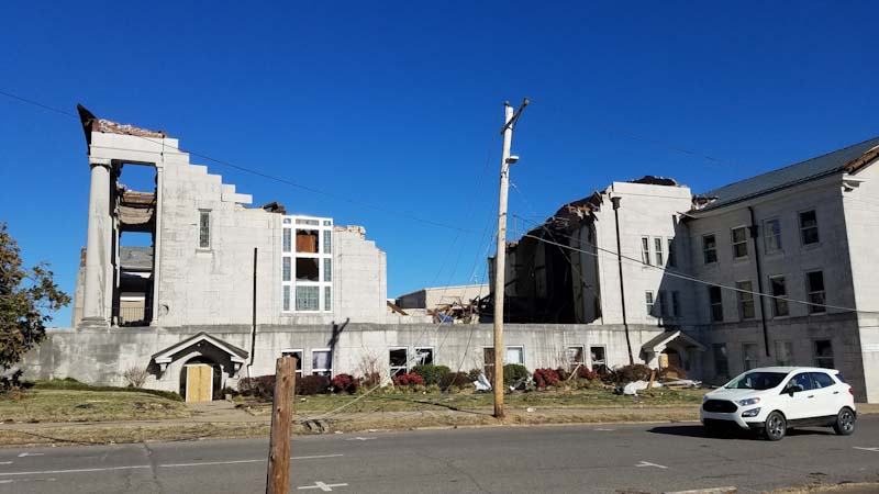 Tornado Damage in Mayfield, KY