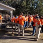 Giving the Billy Graham Bible to a Homeowner