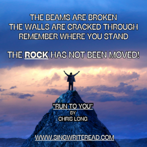 Run to You lyric magnet featuring Christian song lyrics by Chris Long
